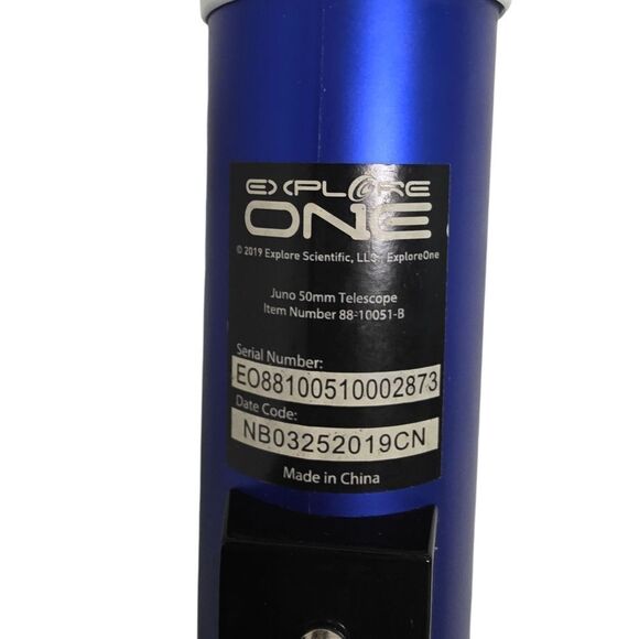 Juno Explore One toy Telescope On Tripod Blue and Black - Picture 4 of 5